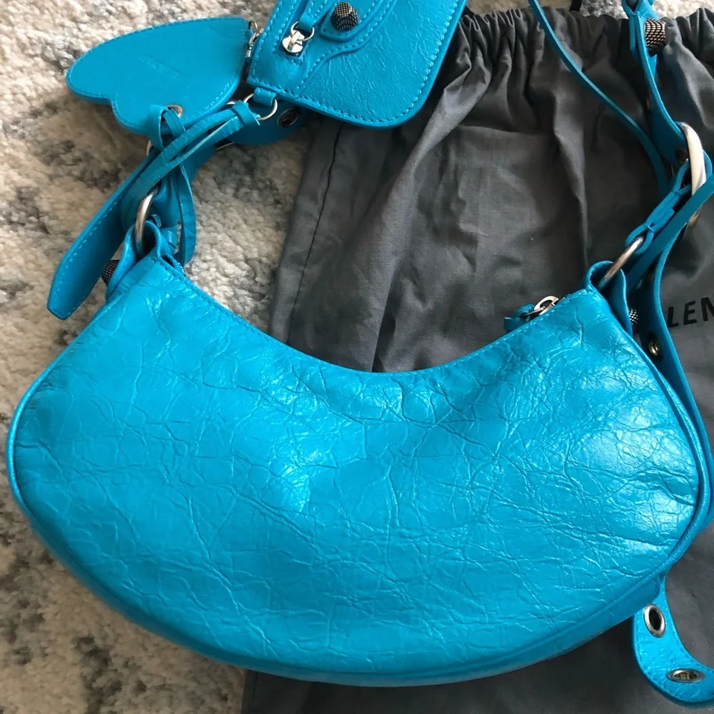Balenciaga le cagole xs blue turquoise bag - Picture 2 of 3